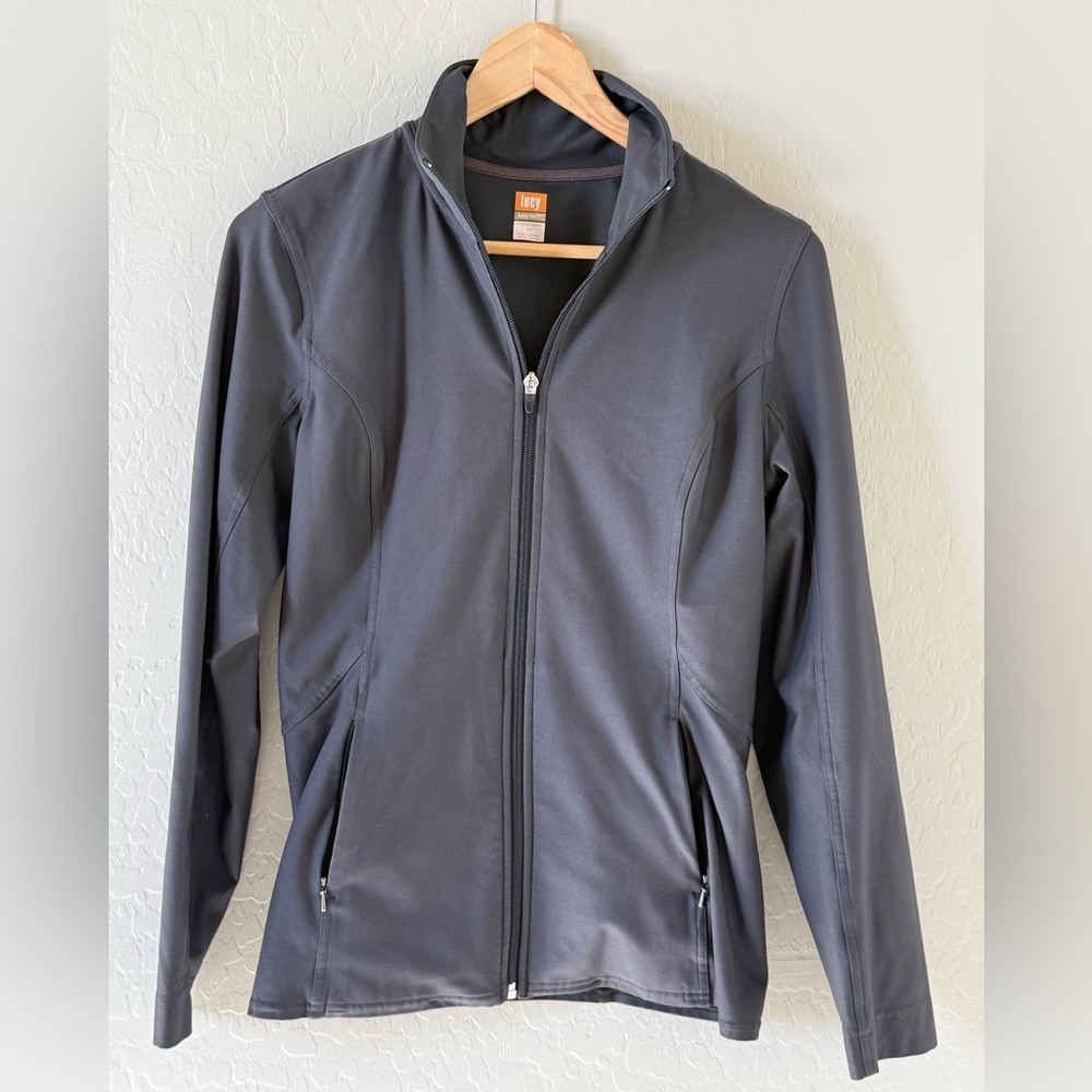 Women's Lucy Tech Grey Full Zip Jacket - Small